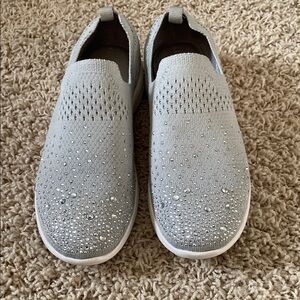 Women's Slip-On Sneakers with Rhinestones